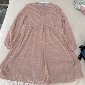 Maternity dress blush pink